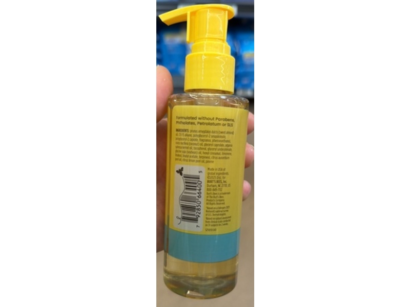 Burt's Bees Makeup Removing Cleansing Oil, Coconut & Argan Oil, 5 fl oz/147.8 mL