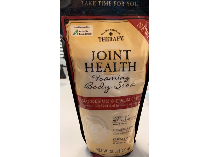 Village Naturals Therapy Joint Health Foaming Bath Soak, 36 oz, Pack of 2