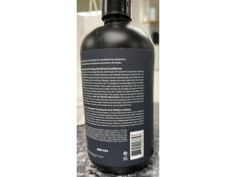 Difiaba Cool Toning Anti-Brass Conditioner, Charcolite, 20.3 fl oz/600 mL