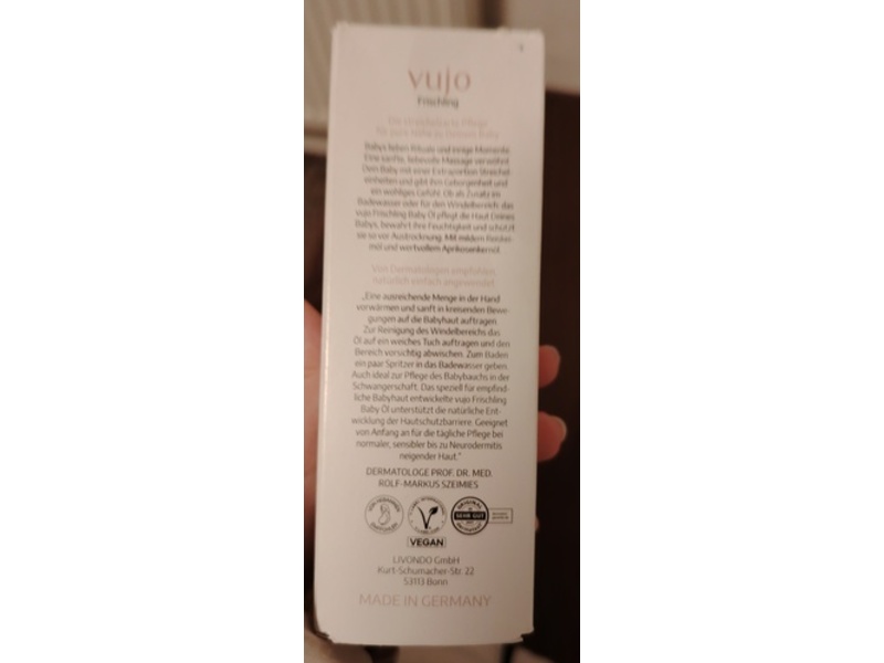 Vujo Frischling Baby Oil, 100 mL