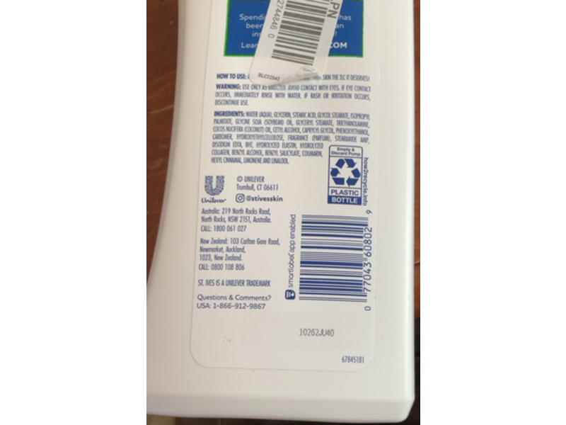 St. Ives Skin Renewing Lotion, Collagen & Elastin, 21 fl oz/621 mL