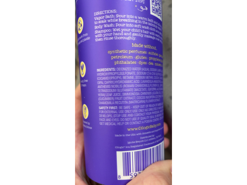 Oilogic Slumber & Sleep, All Over Wash 9 fl oz/266 mL