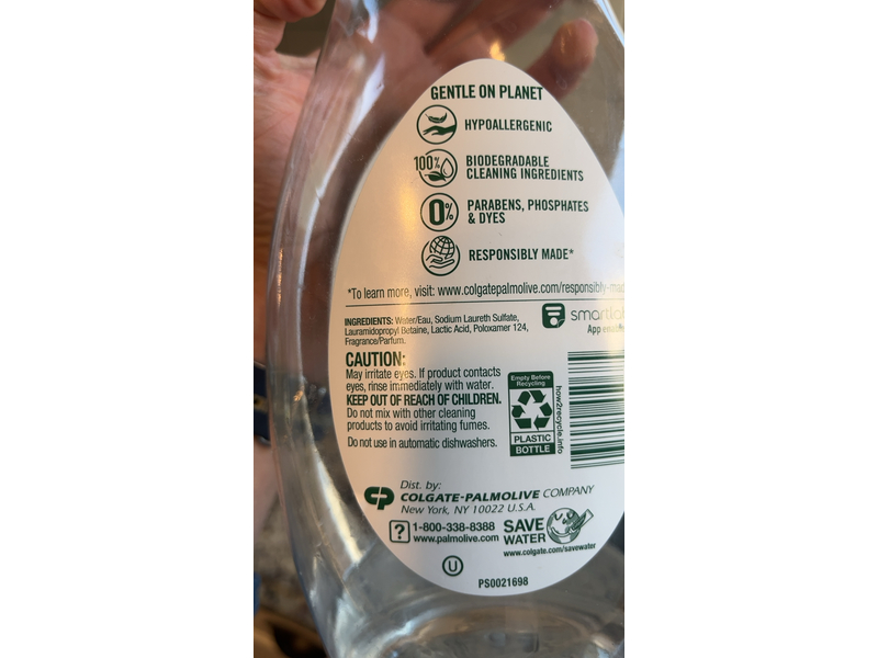 Palmolive Ultra Pure + Clear Liquid Dish Soap, 32.5 fl oz/961 mL, Pack Of 2