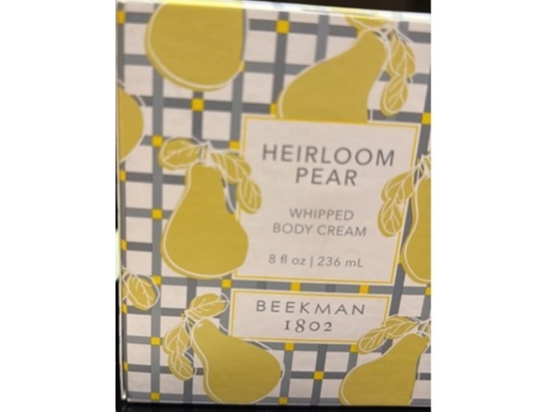 Beekman 1802 Whipped Body Cream, Heirloom Pear, 8 fl oz/236 mL