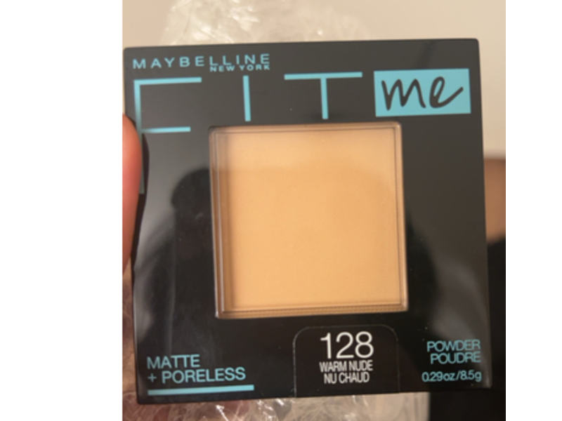 Maybelline New York Fit Me Matte + Poreless Powder, 128 Warm Nude, 0.29 oz/8.5 g