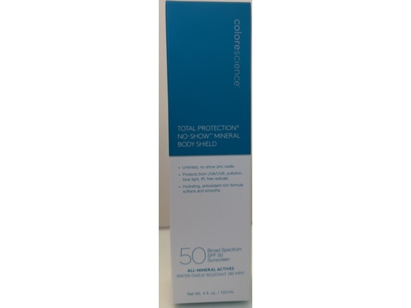 Colorescience Total Protection No-Show Body Shield, SPF 50, 4 fl oz/120 mL