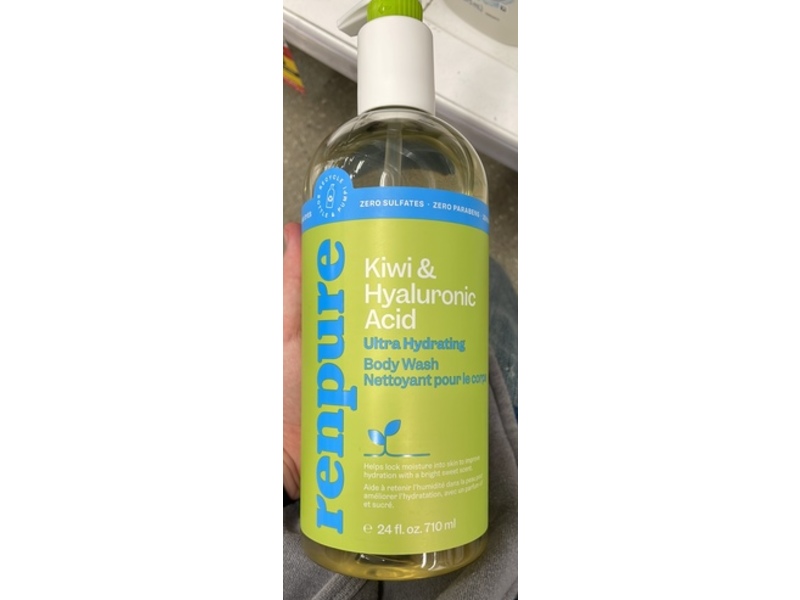 Renpure Ultra Hydrating Body Wash, Kiwi and Hyaluronic Acid, 24 fl oz/710 mL