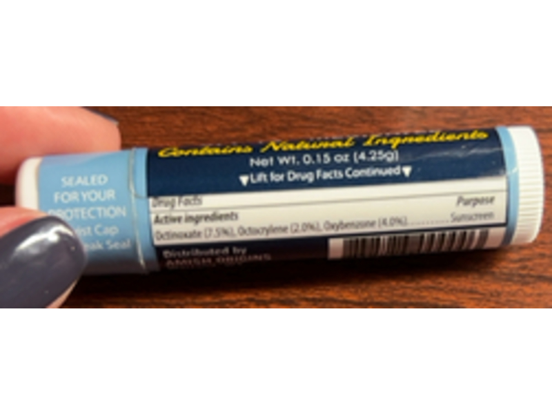 Amish Origins Lip Doc, Medicated, SPF 15, 0.15 oz/4.25 g, Pack Of 2