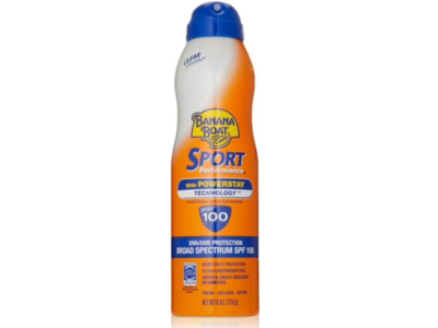 Banana Boat Sport Performance Spray Suncreen, SPF 100, 6 fl oz/170 g