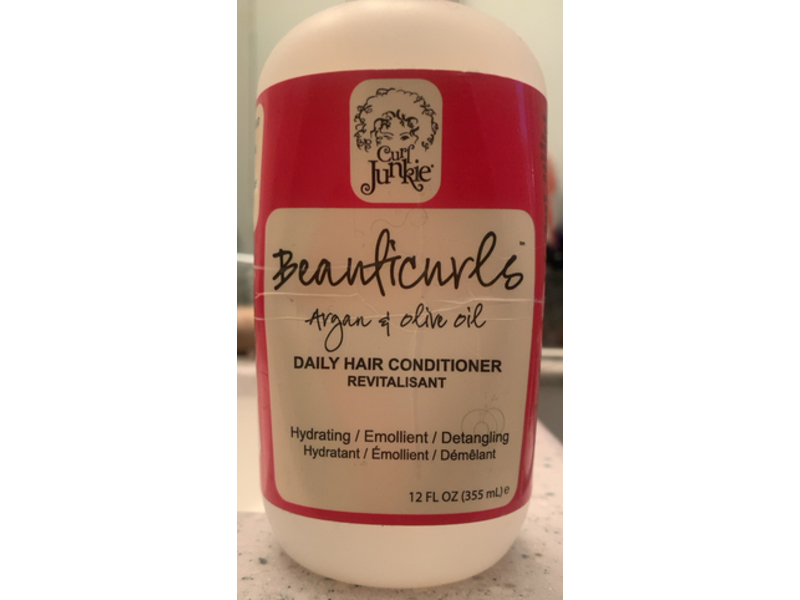 Curl Junkie Beauticurls Daily Hair Conditioner, Argan & Olive Oil, 12 fl oz/355 mL