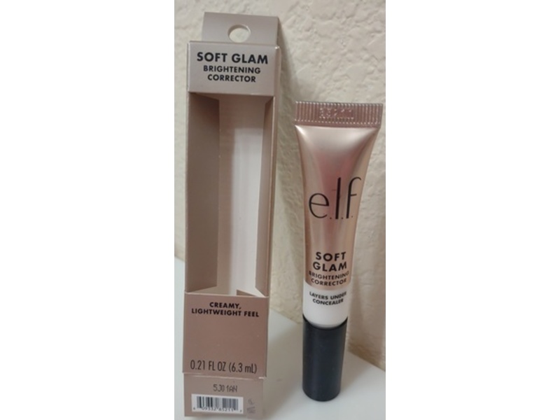 e.l.f. Cosmetics Soft Glam Brightening Concealer, White, 0.21 fl oz/6.3 mL