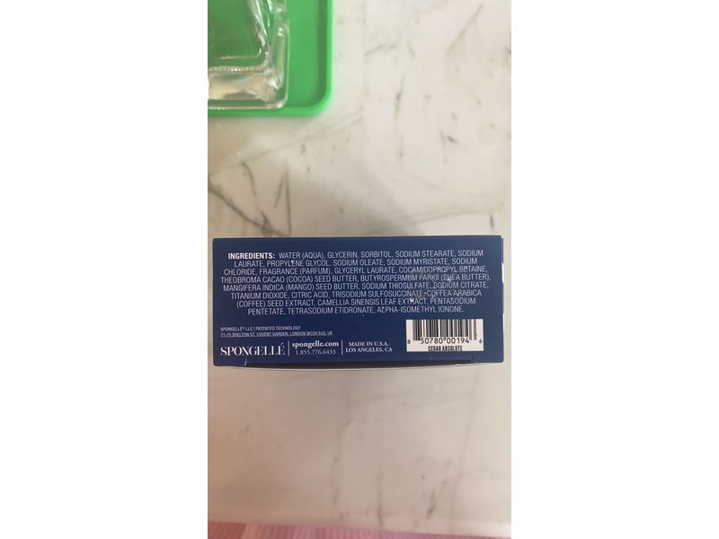 Spongelle 12+ Men's Triple Butter, Cedar Absolute, 2.5 oz/70.8 g