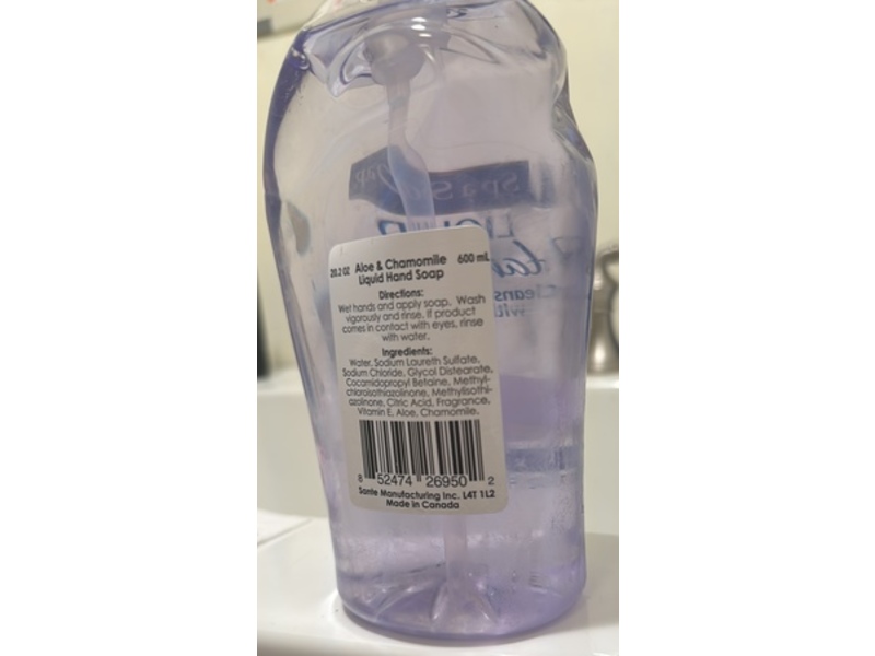 Spa Soap Liquid Hand Soap, Aloe & Chamomile, 20.2 fl oz/600 mL