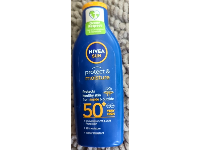 Nivea Sun Protect & Moisture Sun Lotion, SPF 50+, 200 mL