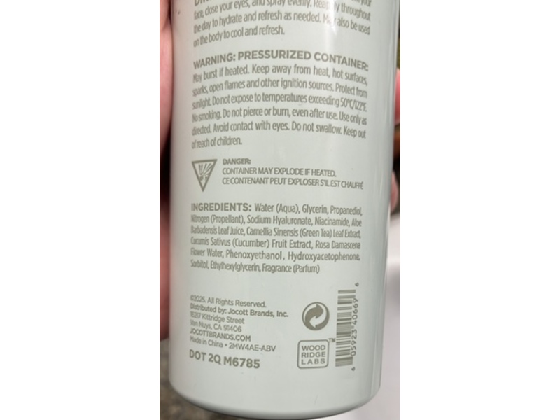 PearlEssence Calm + Soothe Hydrating Facial Mist, Cucumber + Green Tea + Aloe, 8 fl oz/236 mL