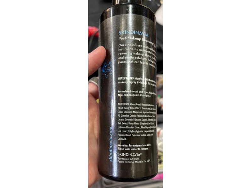 Skindinavia Post-Makeup Recovery Spray, 8 fl oz/236 mL