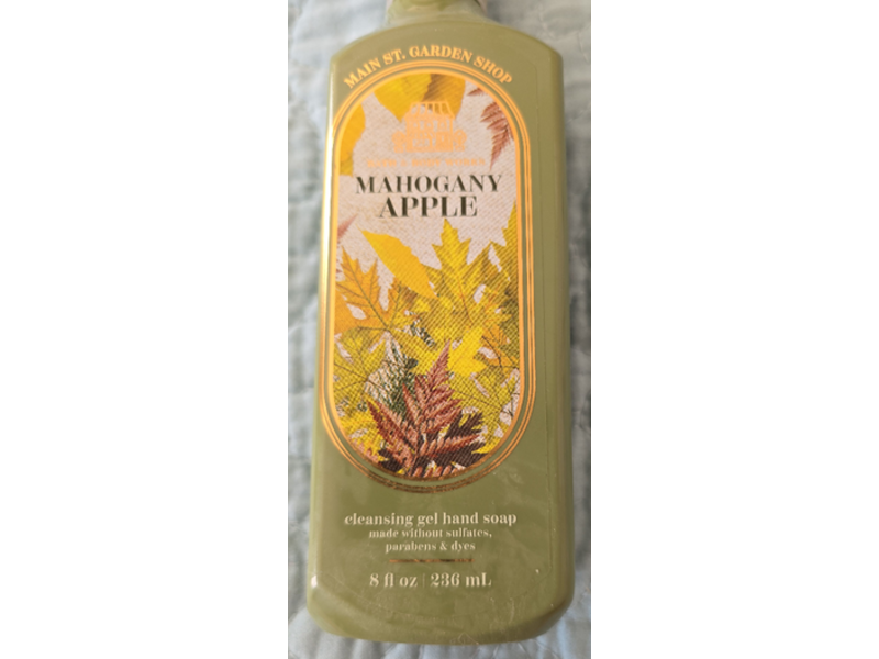 Bath & Body Works Cleansing Gel Hand Soap, Mahogany Apple, 8 fl oz/236 mL