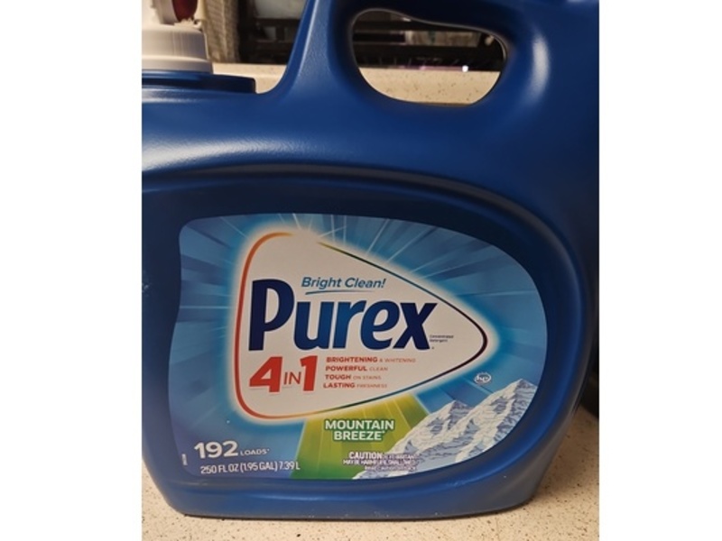 Purex 4 In 1 Detergent, Mountain Breeze, 192 Loads, 250 fl oz/7.39 L