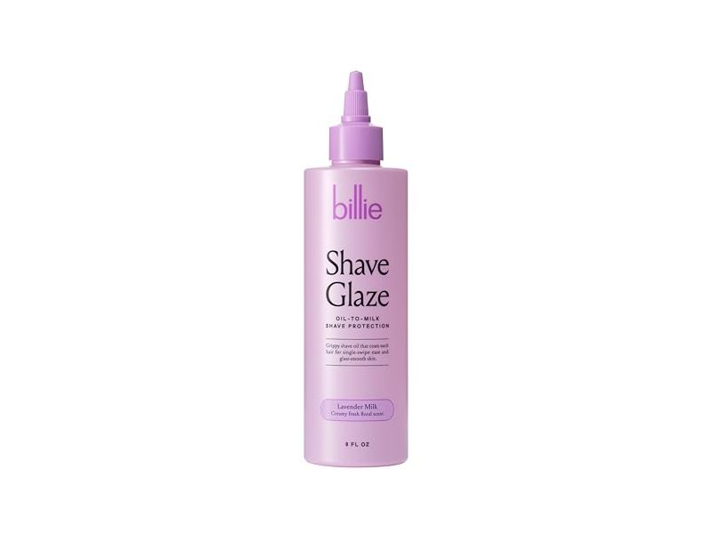 Billie Shave Glaze Oil-to-Milk Shave Protection, Lavender Milk Scent, 8 fl oz