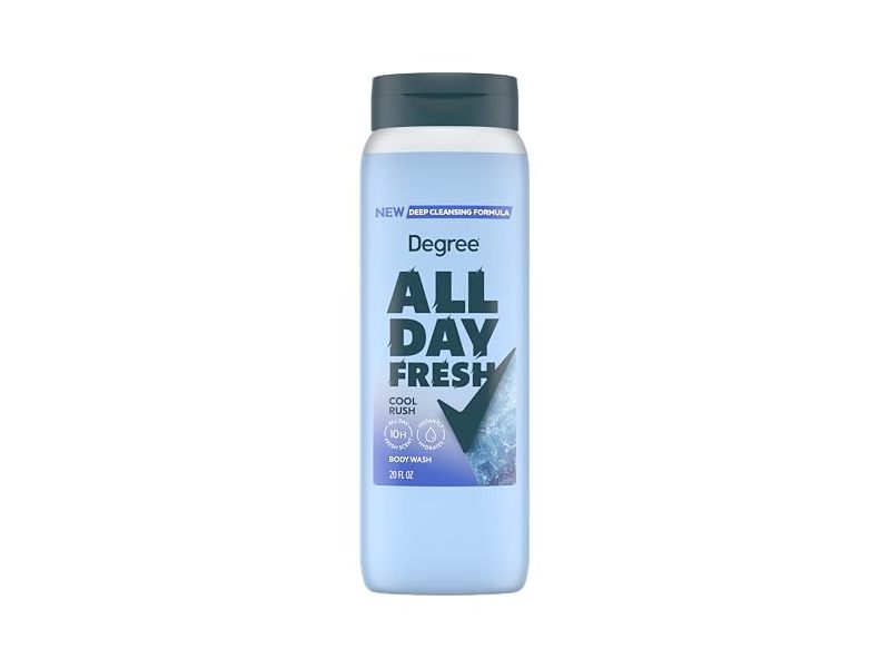 Degree All Day Fresh Body Wash, Cool Rush, 20 fl oz