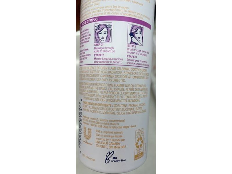 Dove Volume Dry Shampoo, 142 g/238 mL