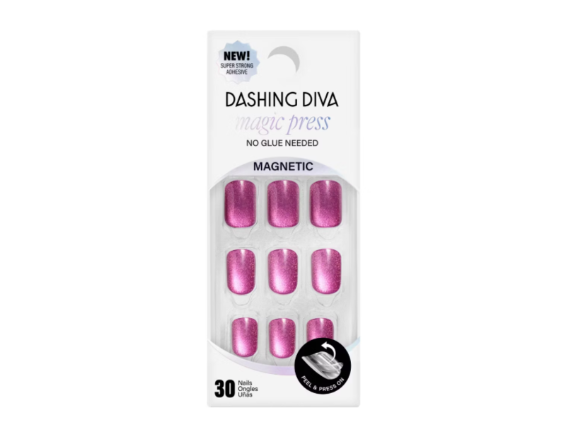 Dashing Diva Magic Press False Nails, Ruby Slippers, 30 Count