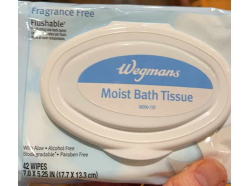 Wegmans Moist Bath Tissuse, Aloe, 42 Count