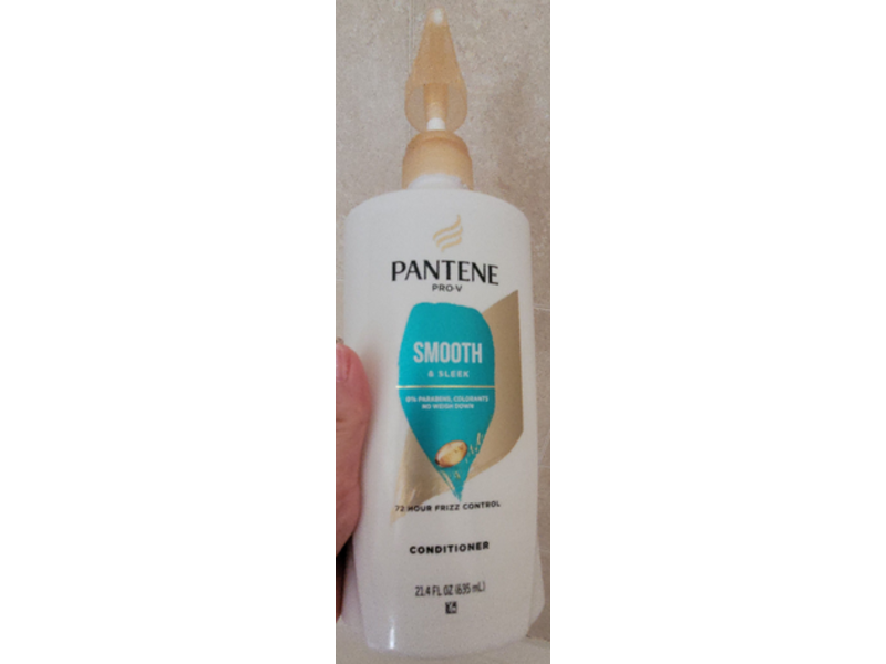Pantene Smooth & Sleek Conditioner, 21.4 fl oz/635 mL