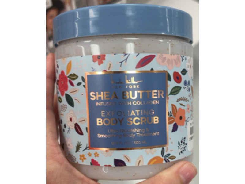 Nicole Miller Exfoliating Body Scrub, Shea Butter, 16.9 fl oz/500 mL