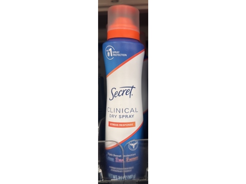 Secret Clinical Dry Spray, Stress Response, 3.8 oz/107 g