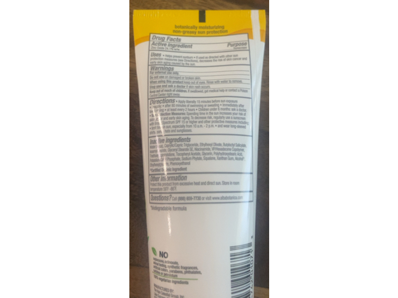 Alba Botanica Sheer Mineral Sunscreen Lotion, Fragrance Free, SPF 50, 116 mL