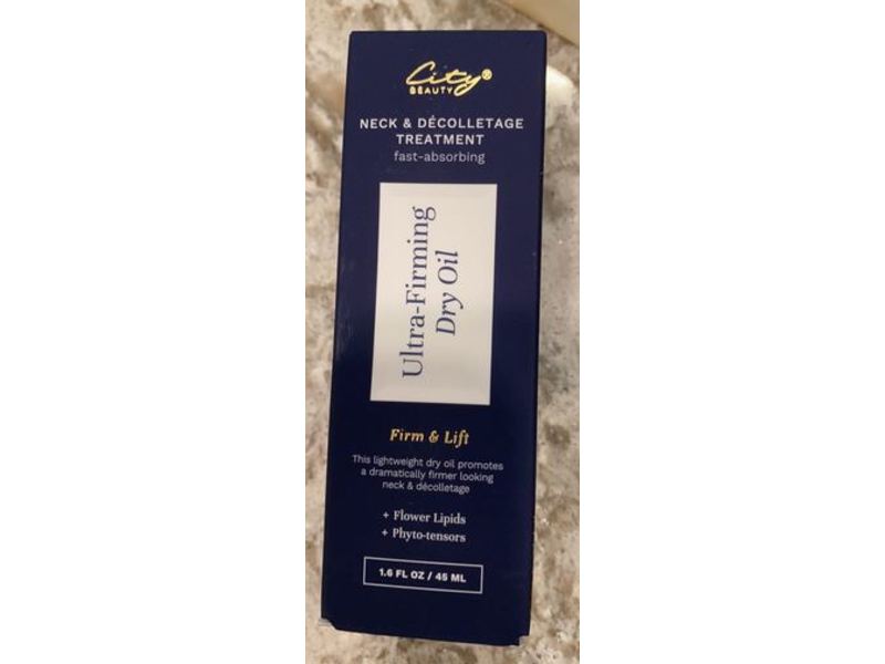 City Beauty Neck & Decolletage Treatment Ultra-Firming Dry Oil, 1.6 fl oz/45 mL