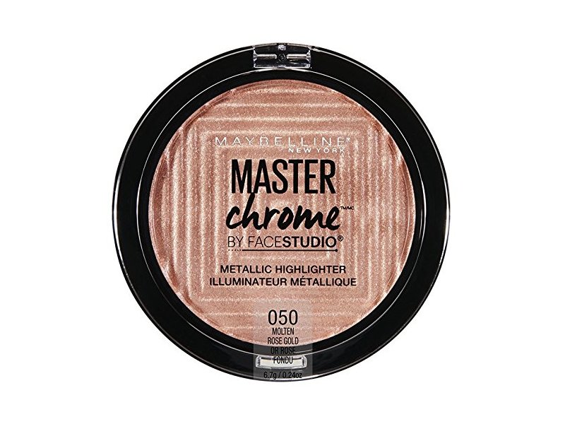 Maybelline New York Facestudio Master Chrome Metallic Highlighter Makeup, Molten Rose Gold, 0.24 oz.