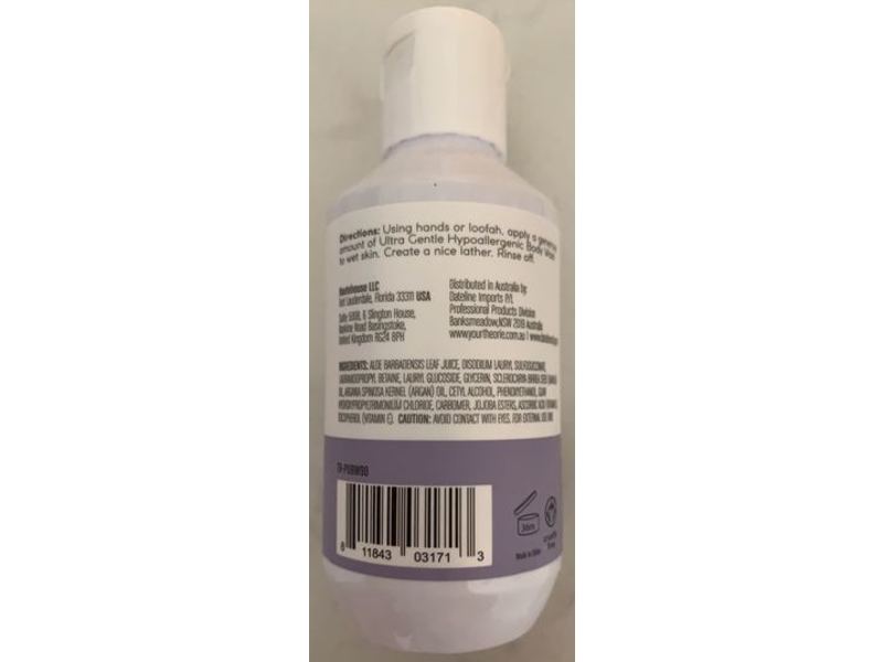 Theorie Ultra Gentle Hypoallergenic Body Wash, 3 fl oz/90 mL