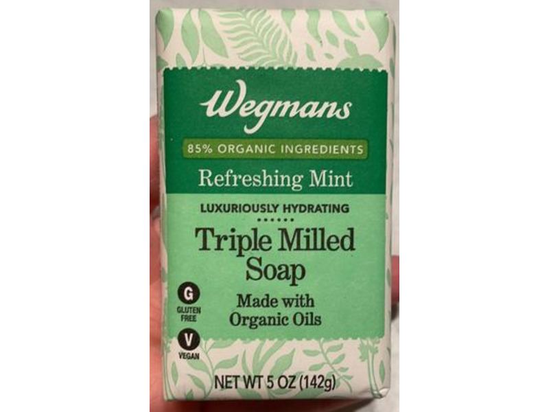 Wegmans Triple Milled Soap, Refreshing Mint, 5 oz/142 g