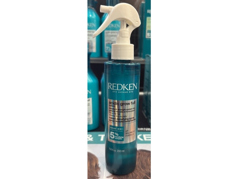 Redken Acidic Grow Full Instant Densifying Spray, Azelaic Acid + 5% Densifying Complex, 6.8 fl oz/200 mL
