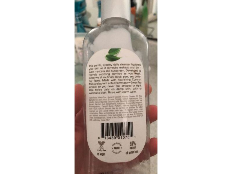 Farmhouse Fresh Milk Face Wash, Green Tea, 177 mL