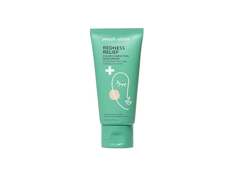 Peach & Lily Peach Slices Redness Relief Color Correcting Moisturizer, Panthenol, Algae, 1.69 fl oz/50 mL