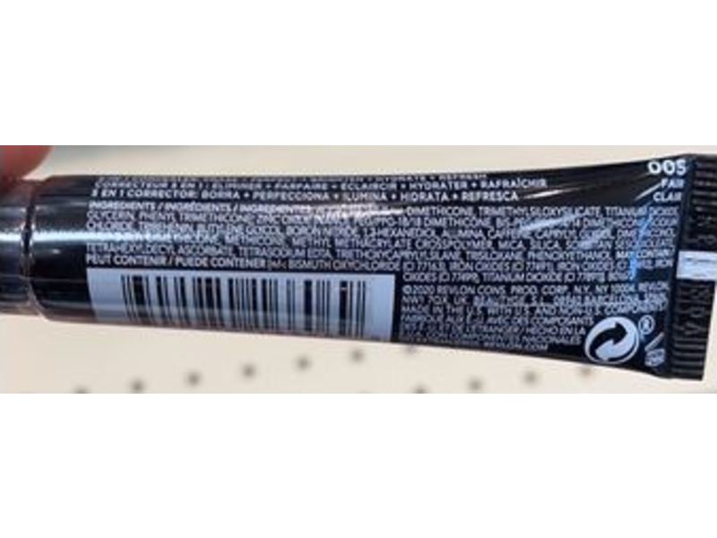 Revlon ColorStay Skin Awaken 5-In-1 Concealer, 005 Fair, Caffeine + Vitamin C, 0.27 fl oz/8 mL