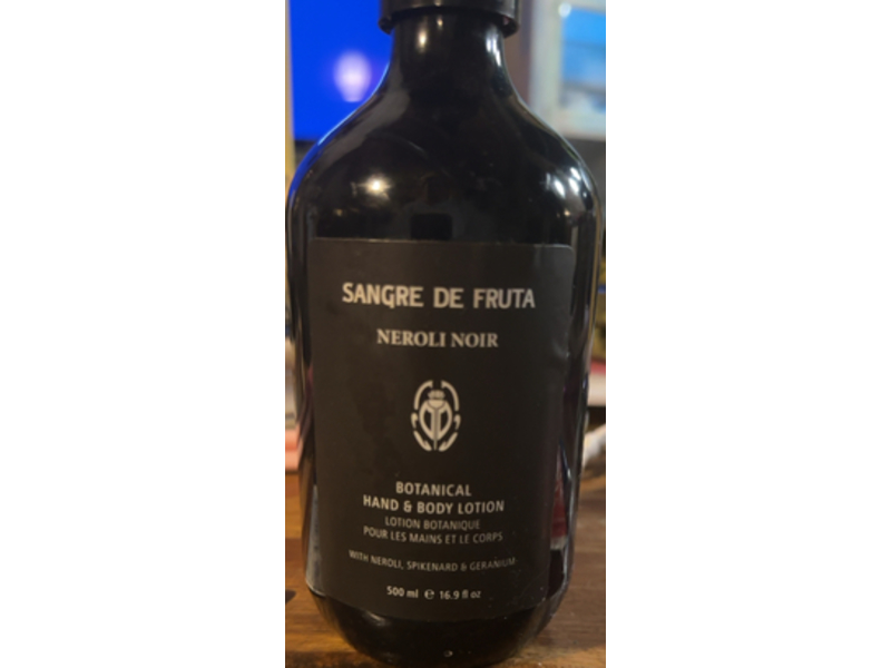 Sangre De Fruta Botanical Hand & Body Lotion, Neroli Noir, 16.9 fl oz/500 mL