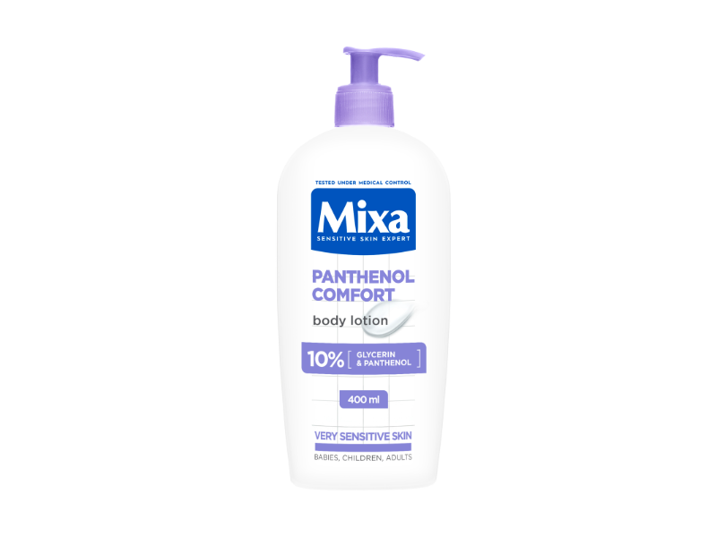 Mixa Panthenol Comfort Body Lotion, Glycerin & Panthenol, 400 mL