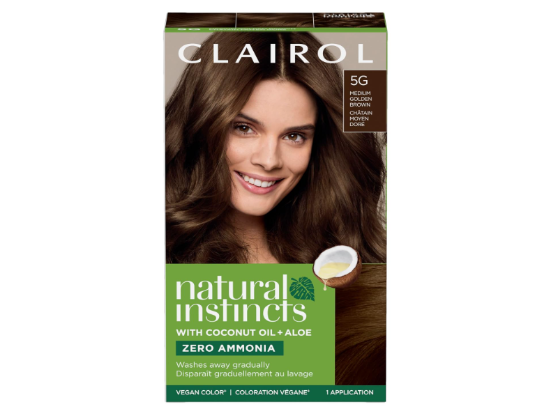 Clairol Natural Instincts Hair Color, 5G Medium Golden Brown, 1 Application