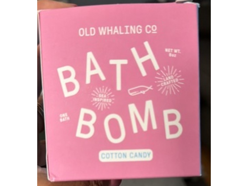 Old Whaling Co Bath Bomb, Cotton Candy, 8 oz