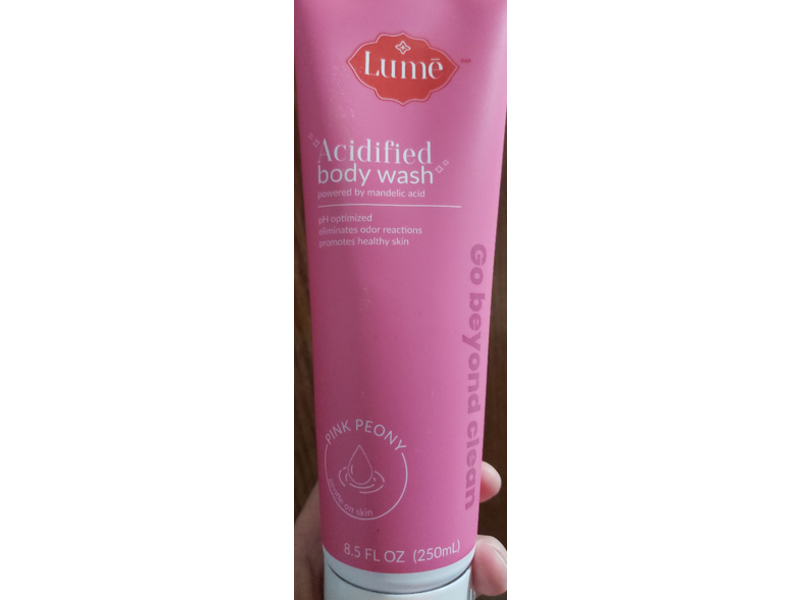 Lume Acidified Body Wash, Pink Peony , 8.5 fl oz/250 mL