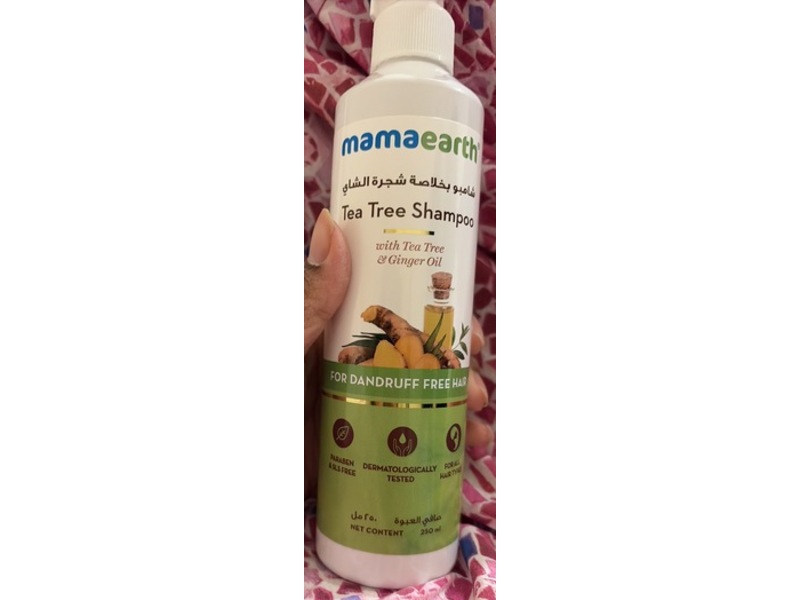 Mamaearth Shampoo, Tea Tree & Ginger Oil, 8.45 fl oz/250 mL