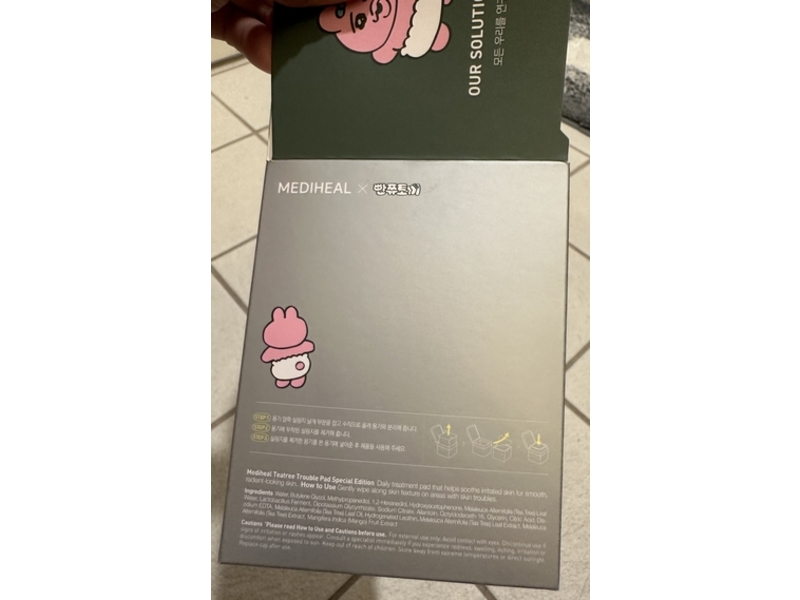 Mediheal Tea Tree Trouble Pad, 5.74 fl oz/170 mL, 100 Pads