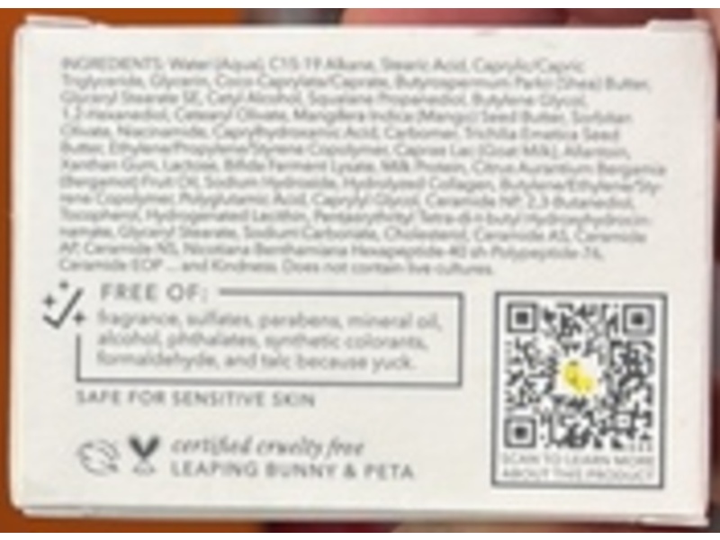 Beekman 1802 Milk Rx Advanced Better Aging Cream, 0.5 fl oz/15 mL
