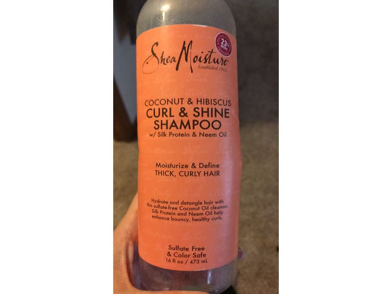 SheaMoisture Coconut & Hibiscus Curl & Shine Shampoo, 16 fl oz