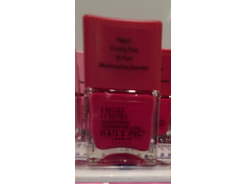 Nails. Inc S'More Is More Marshmeallow Scented Nail Polish, Smile Smore, 0.47 fl oz