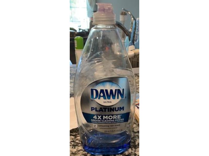 Dawn Ultra Platinum Dishwashing Liquid, Refreshing Rain Scent, 24 fl oz/709 mL
